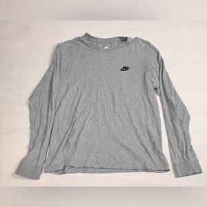 Nike The Nike Tee Long Sleeve Crewneck T-Shirt Gray Men’s M